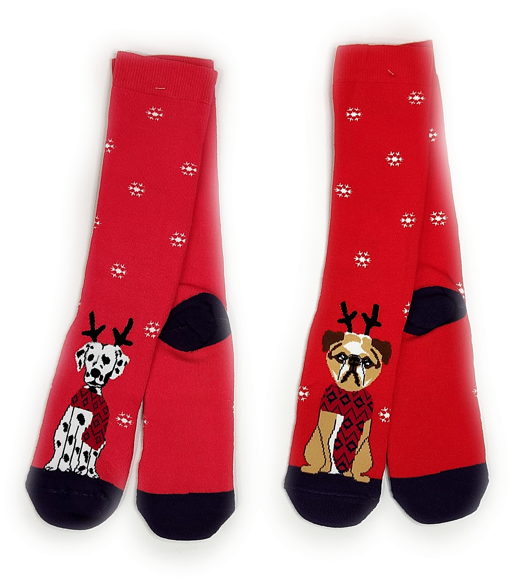 PicsArt_11-04-12.54.38 (1) Σετ Γυναικείες Κάλτσες Tres Chic X-Mas "Doggos" (2 pack) - Image 1
