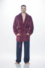Ανδρική Ρόμπα Koyote  Fleece Καρό - Image 2