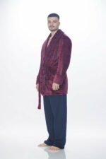Ανδρική Ρόμπα Koyote  Fleece Καρό - Image 3