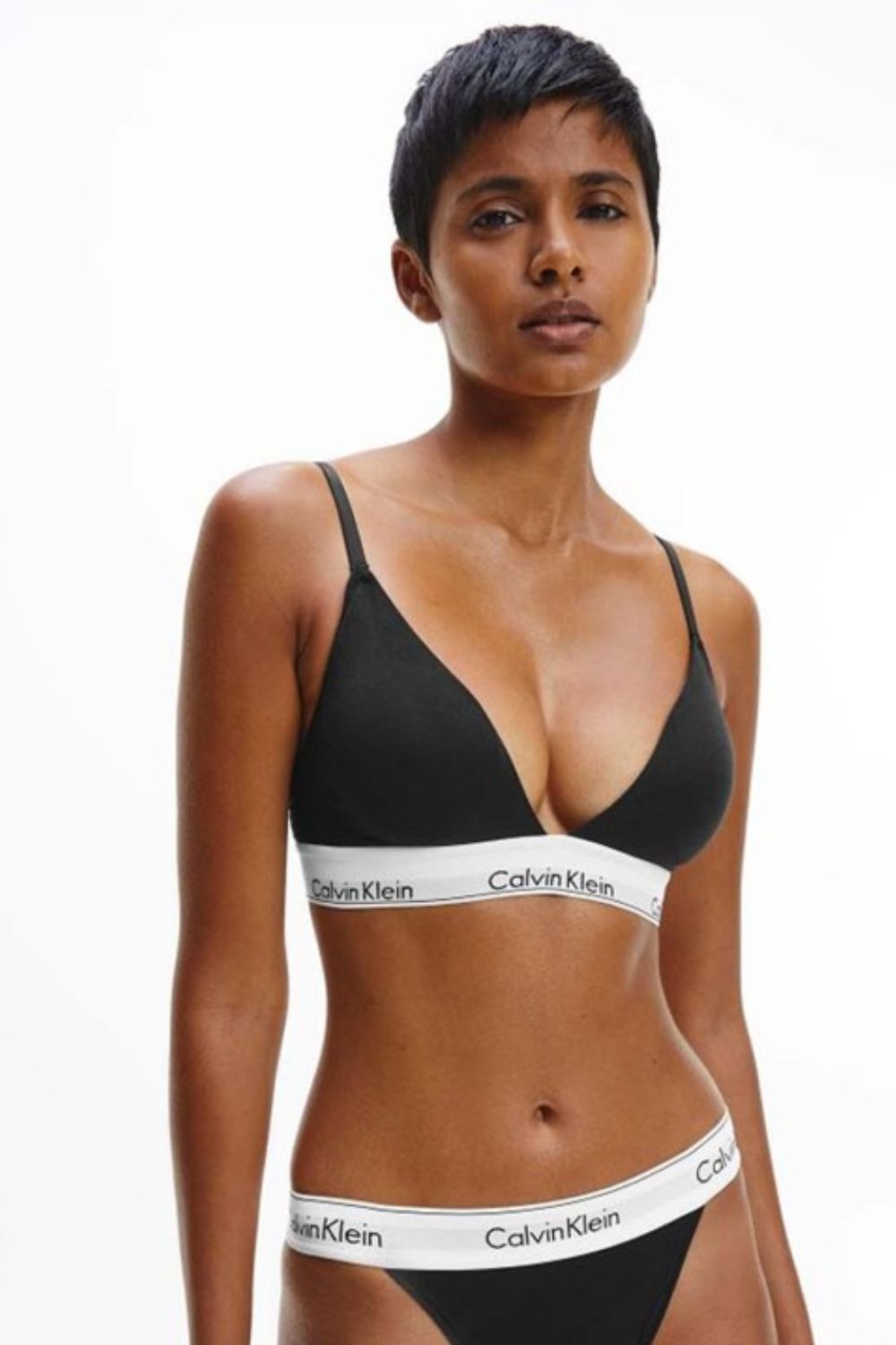  Γυναικείο Bralette Calvin Klein Μαύρο 2025