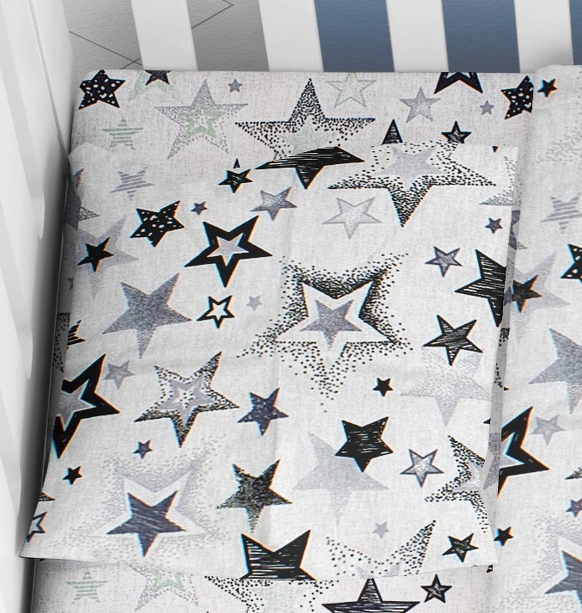 ΜΑΞΙΛΑΡΟΘΗΚΗ ΕΜΠΡΙΜΕ bebe Star 120 35Χ45 Grey Cotton 100%