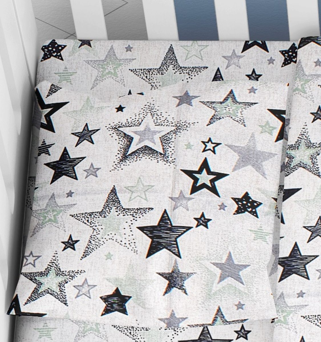 ΜΑΞΙΛΑΡΟΘΗΚΗ ΕΜΠΡΙΜΕ bebe Star 121 35X45 Grey-Green Cotton 100%