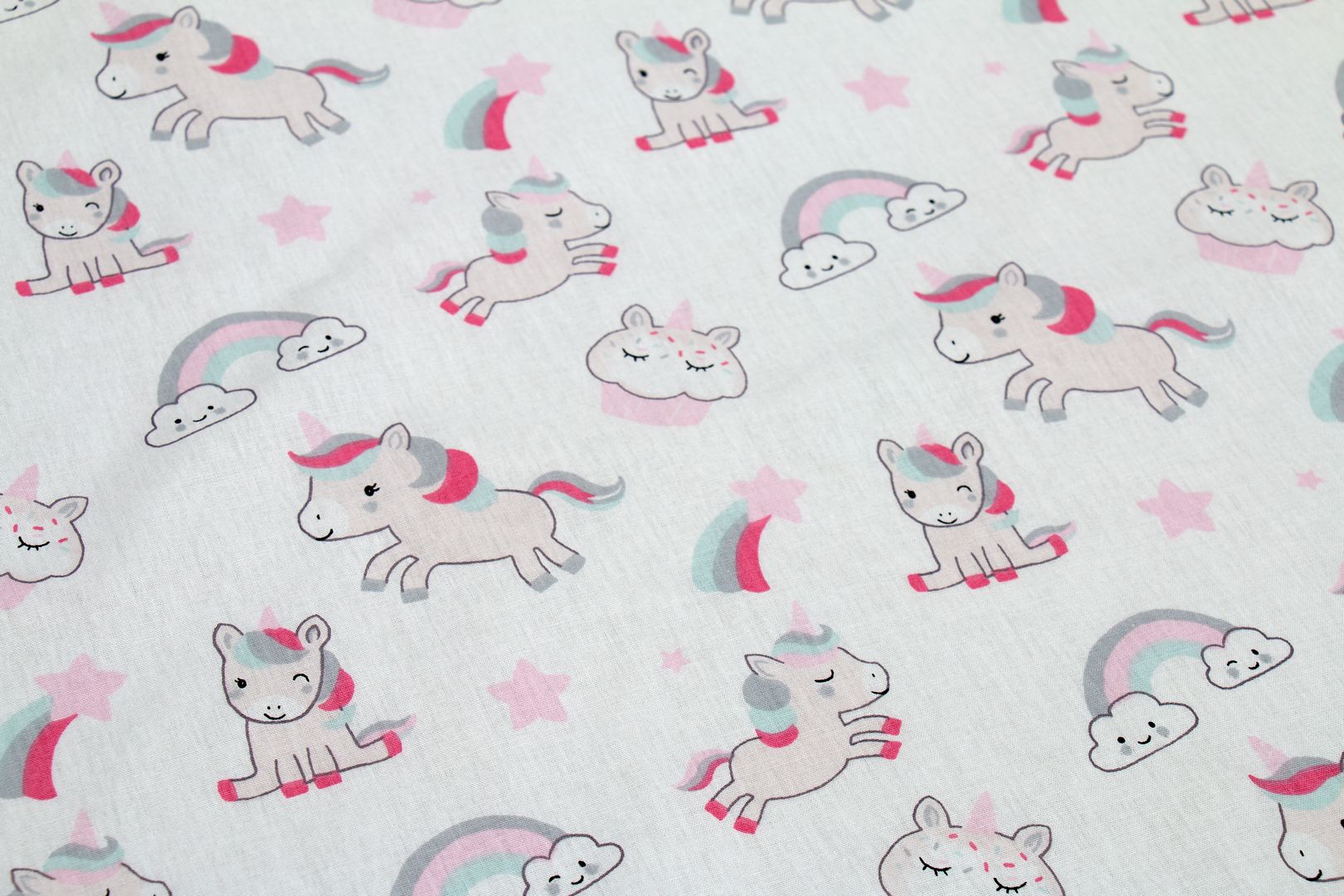 ΠΑΝΑ ΧΑΣΕΣ bebe Unicorn 108 80X80 White-Pink Cotton 100%