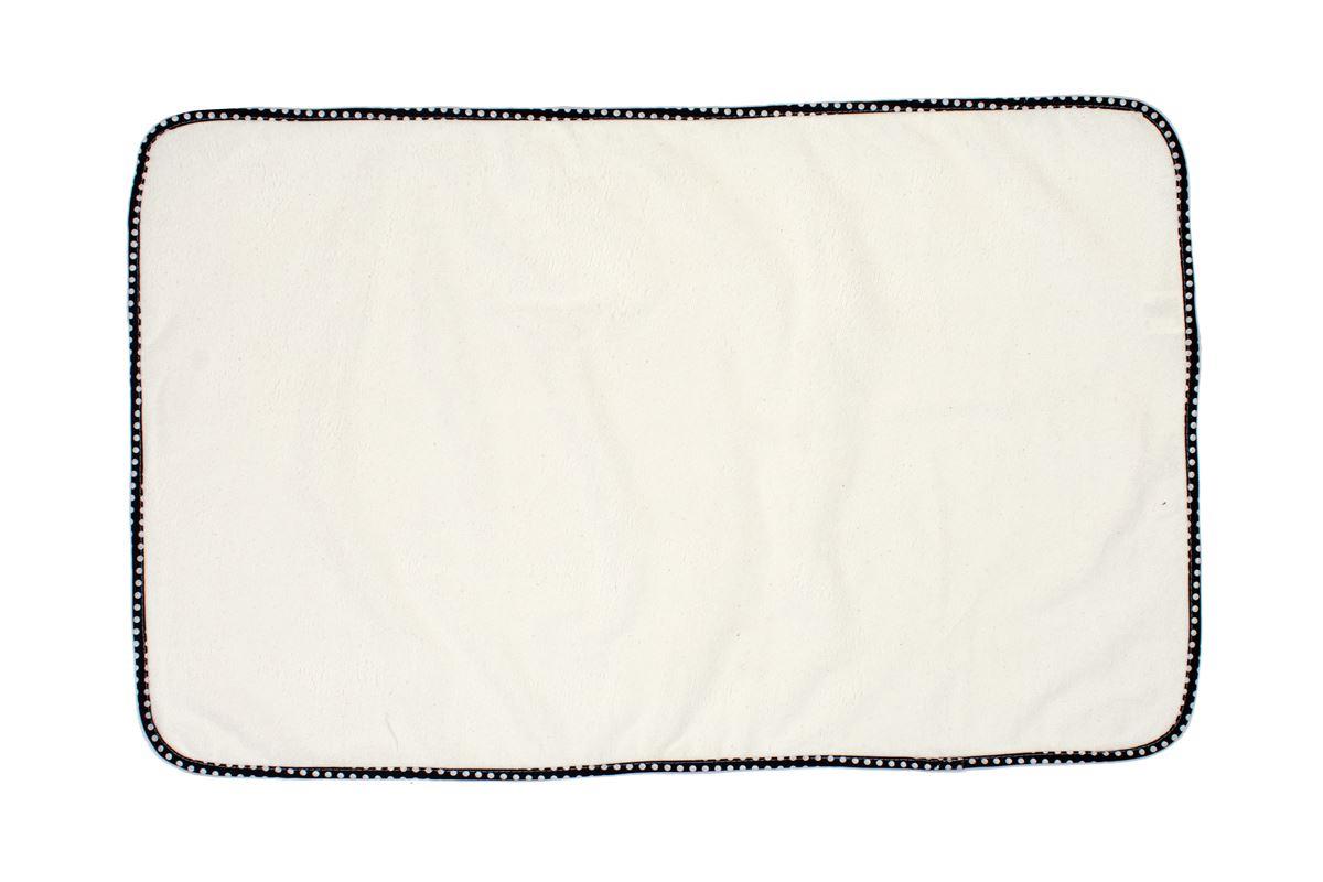 Σελτεδάκι Αδιάβροχο bebe 132 Πουά 50X80 Λευκό/Μαύρο Cotton 100%