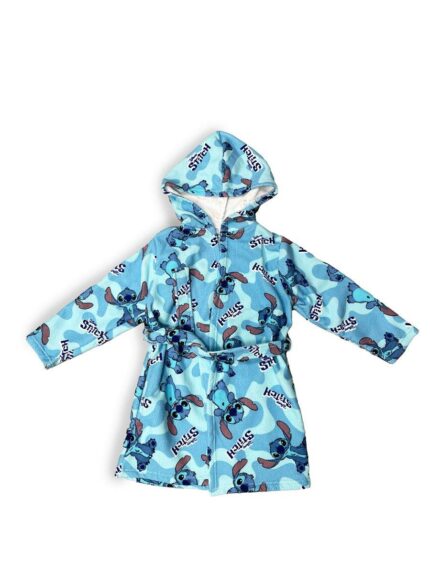 Μπουρνούζι Disney Home Lilo & Stitch Sky Blue 100% Microfiber Sky Blue