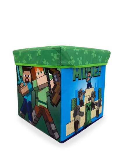 Κουτί-Σκαμπό Mojang Minecraft 28 30X30X30 Green 100% Polyester