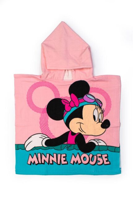 Πόντσο Θαλάσσης Quick Dry Disney Home Minnie & Daisy 90 50X100 Coral 100% Microfiber