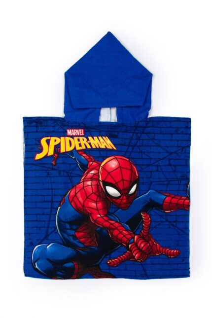 Πόντσο Θαλάσσης Quick Dry Marvel Spider-Man 04 50X100 Blue 100% Microfiber