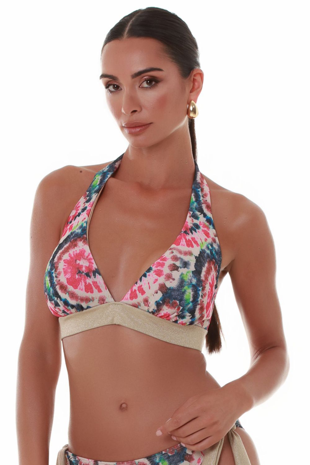 gynaikeio-magio-bluepoint-bikini-top-batik-halter-cup-d Γυναικείο Μαγιό Bluepoint Bikini Top “Batik” Halter Cup D - Image 1