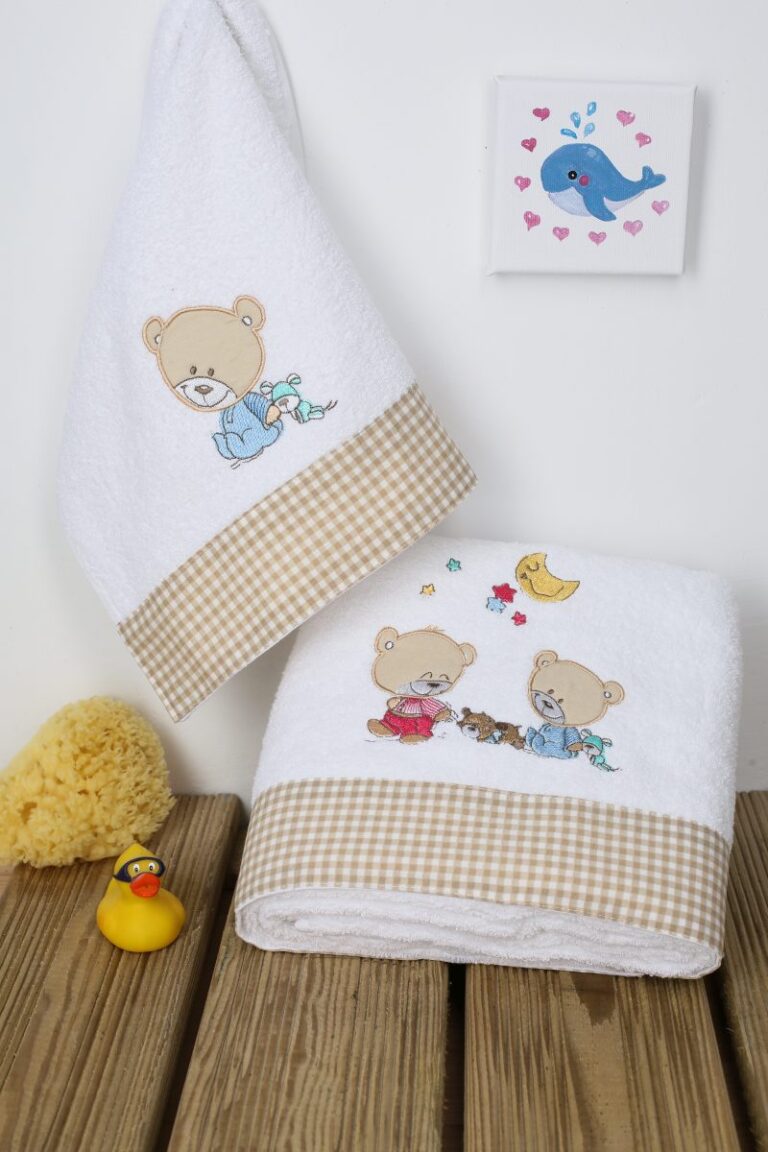 ΠΕΤΣΕΤΑ ΣΕΤ 2 τεμ bebe HAPPY BEARS 21 30X50