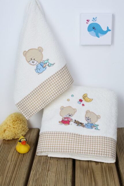 ΠΕΤΣΕΤΑ ΣΕΤ 2 τεμ bebe HAPPY BEARS 22 30X50
