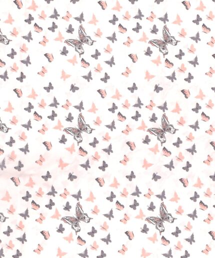 ΣΕΝΤΟΝΑΚΙ ΛΙΚΝΟΥ bebe Butterfly 61 80Χ110 Coral Cotton 100%