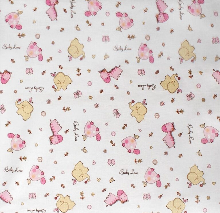 ΣΕΝΤΟΝΑΚΙ ΛΙΚΝΟΥ bebe Elephant 172 80X110 Pink Cotton 100%