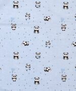 ΣΕΝΤΟΝΑΚΙ ΛΙΚΝΟΥ bebe PANDA 110 80X110 Sky blue Cotton 100%
