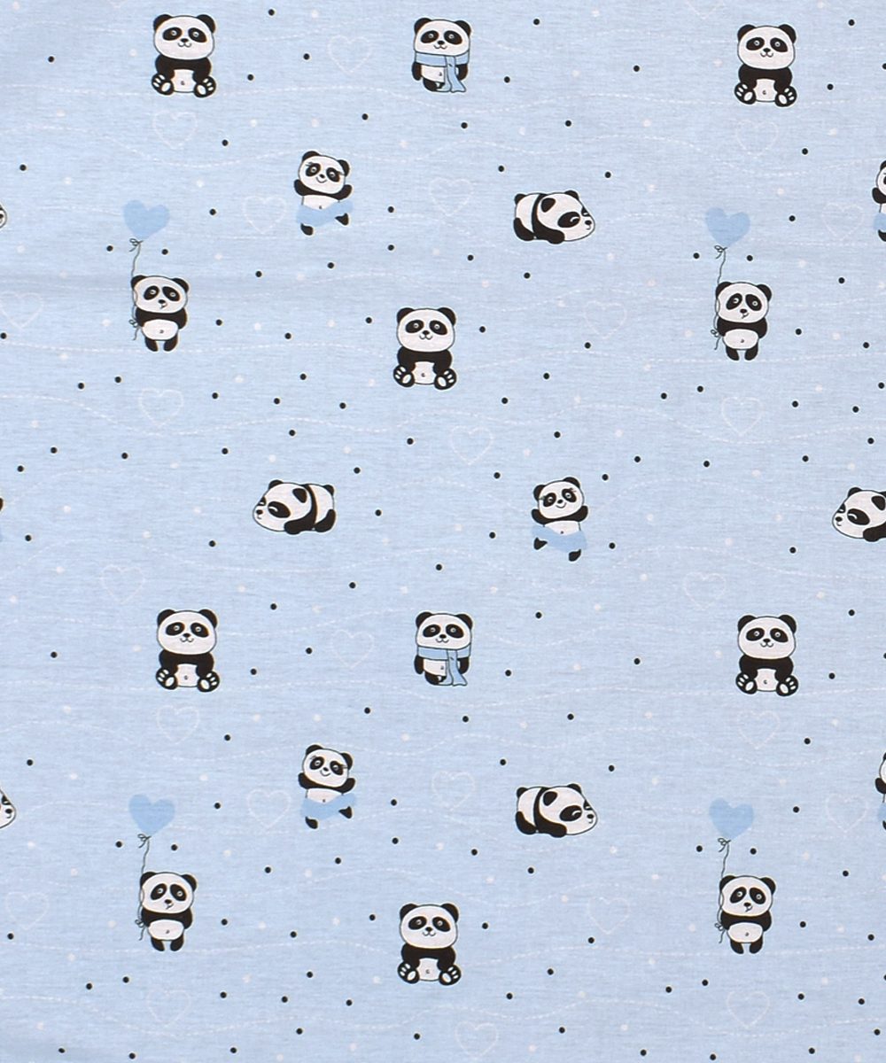 ΣΕΝΤΟΝΑΚΙ ΛΙΚΝΟΥ bebe PANDA 110 80X110 Sky blue Cotton 100% ΣΕΝΤΟΝΑΚΙ ΛΙΚΝΟΥ bebe PANDA 110 80X110 Sky blue Cotton 100%