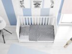 ΣΕΝΤΟΝΙΑ ΕΜΠΡΙΜΕ ΣΕΤ 3 τεμ bebe Windows Multi 137 120X160 Grey-White Cotton 100%