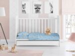 ΣΕΝΤΟΝΙΑ ΕΜΠΡΙΜΕ ΣΕΤ 3 τεμ bebe Birds 14 120X160 Sky blue Flannel cotton 100% - Image 2