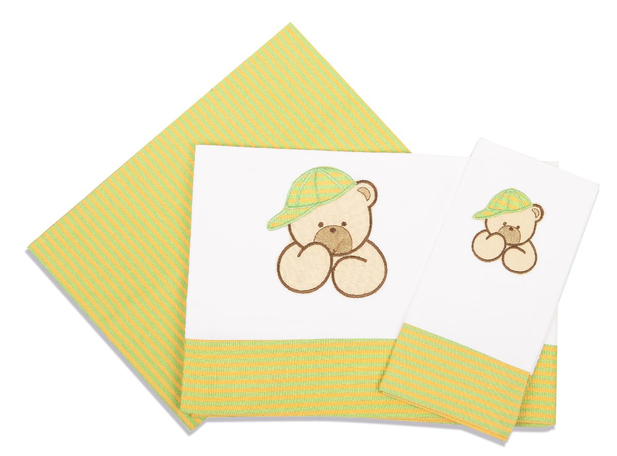 ΣΕΝΤΟΝΙΑ ΣΕΤ 3 τεμ bebe ΑΡΚΟΥΔΟΣ 100 120Χ170 ΛΑΧ/ΠΟΡΤ/ΛΕΥΚΟ Cotton 100% ΣΕΝΤΟΝΙΑ ΣΕΤ 3 τεμ bebe ΑΡΚΟΥΔΟΣ 100 120Χ170 ΛΑΧ/ΠΟΡΤ/ΛΕΥΚΟ Cotton 100%