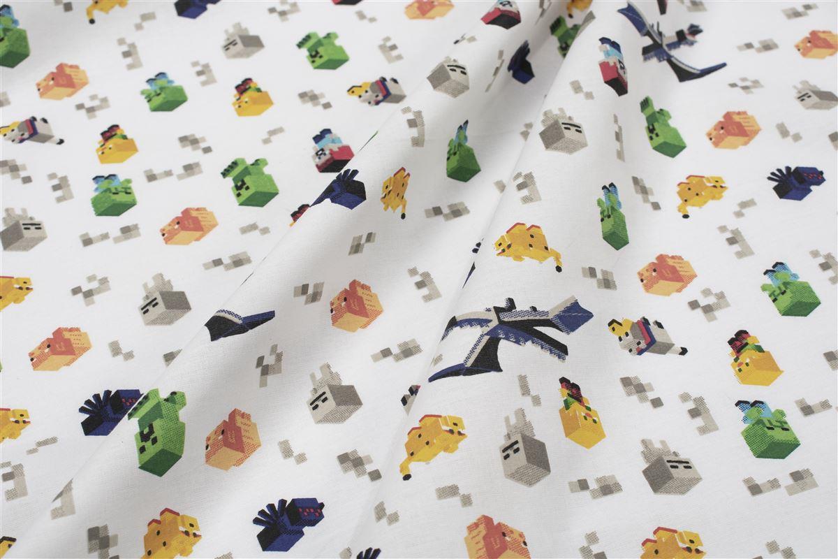 Σεντονάκι Λίκνου bebe Minecraft 565 80X110 White-Multi 100% Cotton Σεντονάκι Λίκνου bebe Minecraft 565 80X110 White-Multi 100% Cotton