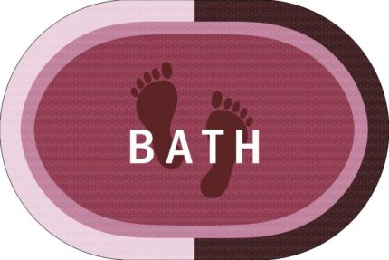 Πατάκι Μπάνιου Oval Αντιολισθητικό Bath 50X70 Rotten Apple 100% Polyester