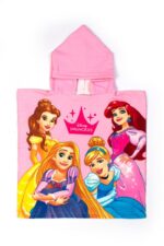 Πόντσο Θαλάσσης Quick Dry Disney Home Princess 08 50X100 Pink 100% Microfiber