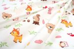 Σεντόνια Εμπριμέ Σετ 3 τεμ kids Forest Animals 571 160X240 White-Pink 100% Cotton - Image 2