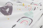 Σεντόνια Εμπριμέ Σετ 2 τεμ kids Rainbow 575 160X240 White-Pink 100% Cotton - Image 2