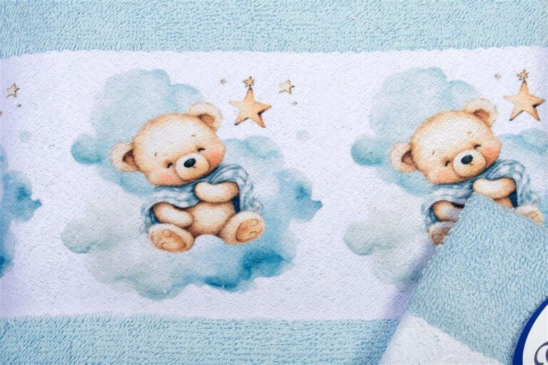 70X140 Sky Blue 100% Cotton