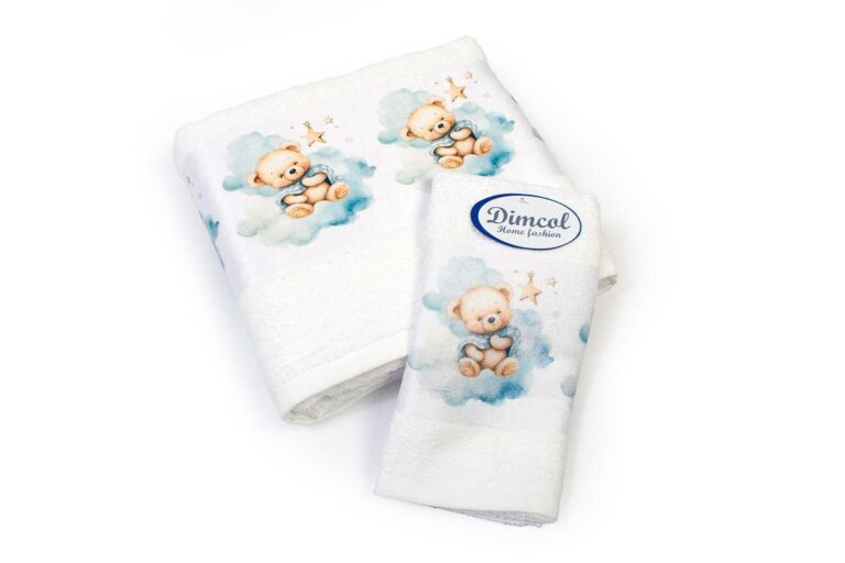 Πετσέτα Σετ 2 τεμ Με Ψηφιακή Εκτύπωση bebe Cute Bear 302 30X50
