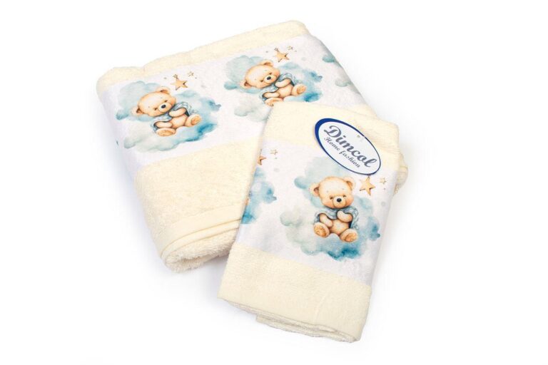 Πετσέτα Σετ 2 τεμ Με Ψηφιακή Εκτύπωση bebe Cute Bear 303 30X50