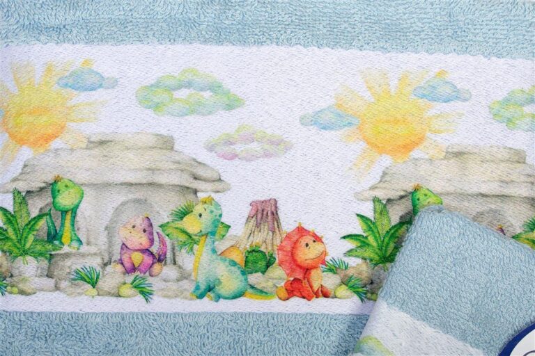 70X140 Sky Blue 100% Cotton