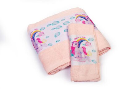 Πετσέτα Σετ 2 τεμ Με Ψηφιακή Εκτύπωση bebe Magic Unicorn 315 30X50
