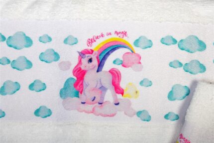 70X140 White 100% Cotton