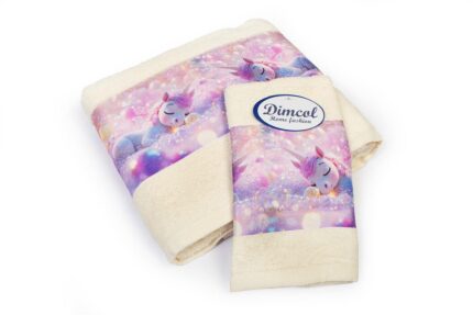 Πετσέτα Σετ 2 τεμ Με Ψηφιακή Εκτύπωση bebe Dreaming Unicorn 322 30X50