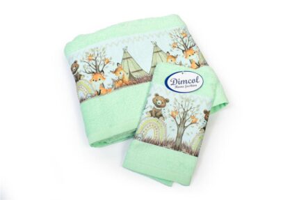 Πετσέτα Σετ 2 τεμ Με Ψηφιακή Εκτύπωση bebe Forest Animals 337 30X50