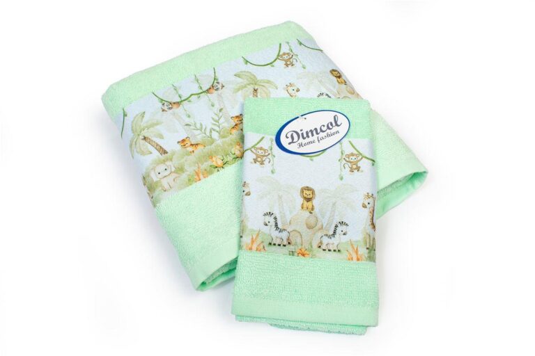 Πετσέτα Σετ 2 τεμ Με Ψηφιακή Εκτύπωση bebe Jungle 352 30X50