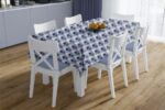 Τραπεζομάντηλο Αλέκιαστο Checkered 468 140X180 Blue 70/30 Cott/Pol