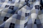 Τραπεζομάντηλο Αλέκιαστο Checkered 468 140X180 Blue 70/30 Cott/Pol - Image 2