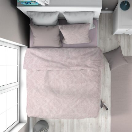 Πάπλωμα Εμπριμέ Άρτεμις 706 160X240 Light Purple 100% Cotton