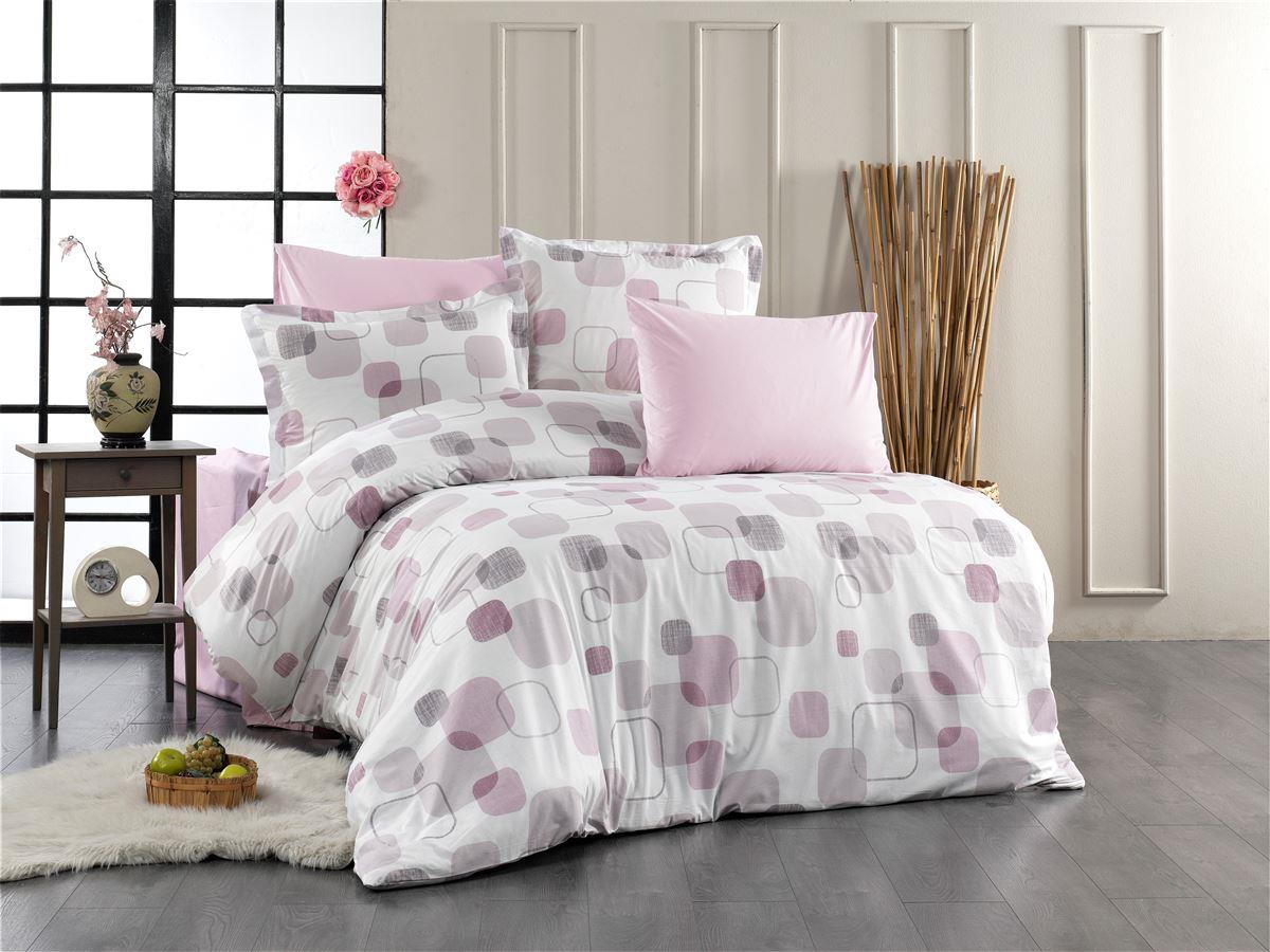 Παπλωματοθήκη Εμπριμέ Μελίνα 709 220X240 White-Lilac 100% Cotton Παπλωματοθήκη Εμπριμέ Μελίνα 709 220X240 White-Lilac 100% Cotton