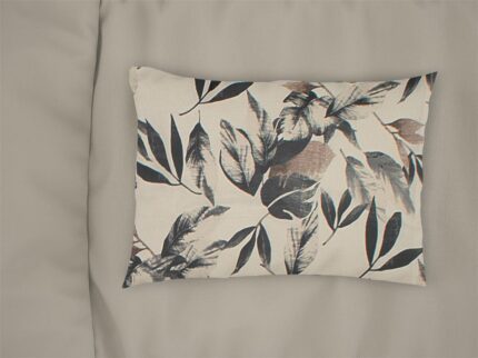 Μαξιλαροθήκη Εμπριμέ Ευριδίκη 710 50X70 Ecru-Black 100% Cotton