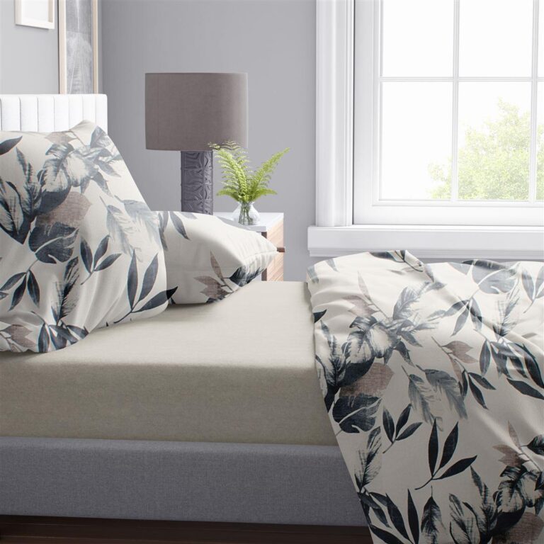 Πάπλωμα Εμπριμέ Ευριδίκη 710 220X240 Ecru-Black 100% Cotton