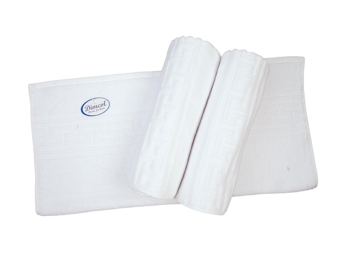 Ξενοδοχειακή Πετσέτα 500 gr/m² Jacquard Μαίανδρος 50X100 Λευκό 100% Cotton Ξενοδοχειακή Πετσέτα 500 gr/m² Jacquard Μαίανδρος 50X100 Λευκό 100% Cotton