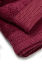 Πετσέτα Πενιέ 500 gr/m² 40X60 Bordeaux 100% Cotton - Image 2