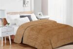 Κουβέρτα Coral Fleece Jacquard Brick 02 160X220 Beige 100% Polyester