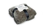 Κουβέρτα Coral Fleece Jacquard Brick 07 220X240 Olive 100% Polyester - Image 2