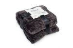 Κουβέρτα Coral Fleece Jacquard Brick 08 160X220 Grey-Black 100% Polyester - Image 2