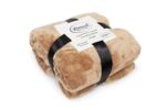 Κουβέρτα Coral Fleece Solid 02 160X220 Beige 100% Polyester - Image 2