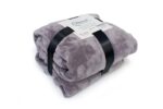 Κουβέρτα Coral Fleece Solid 06 160X220 Grey 100% Polyester - Image 2