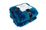 Κουβέρτα Coral Fleece Solid 03 220X240 Petrol 100% Polyester - Image 2
